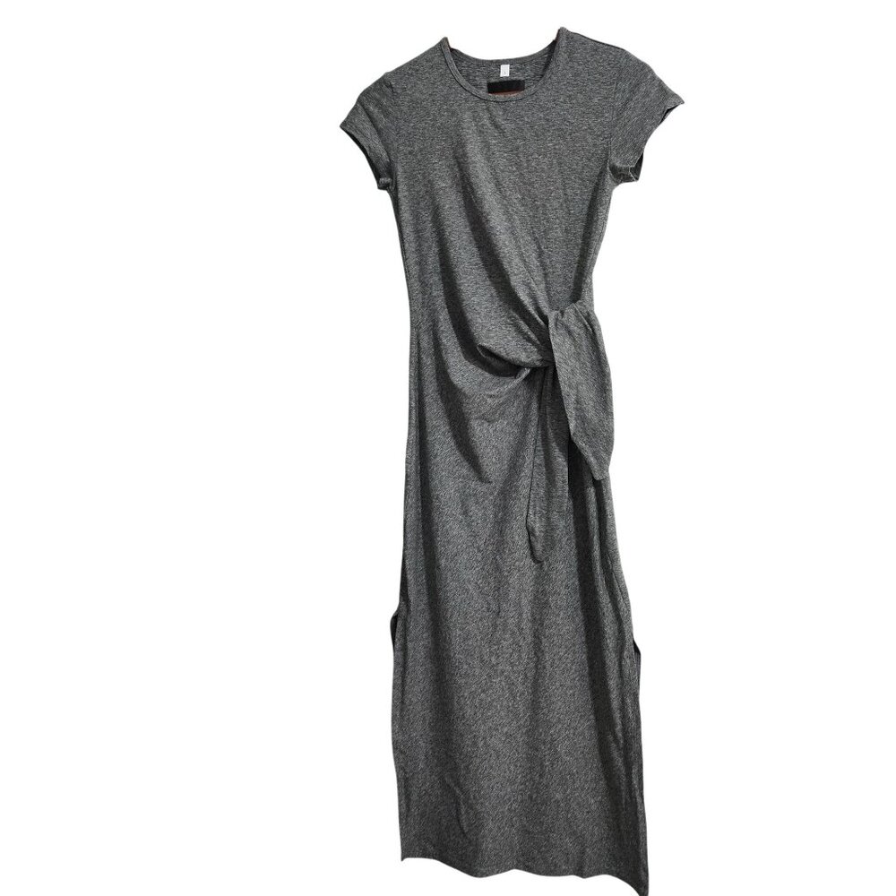 Vitality Marshmallow Tie Sample Dress in Heathered Gray - Size Small‎
